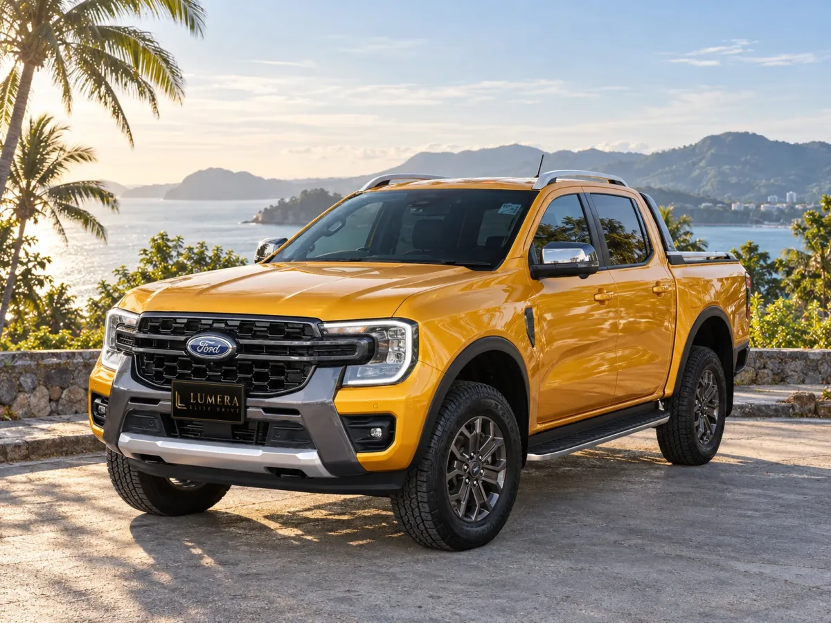 Ford Ranger Wildtrak (2024, оранжевая)