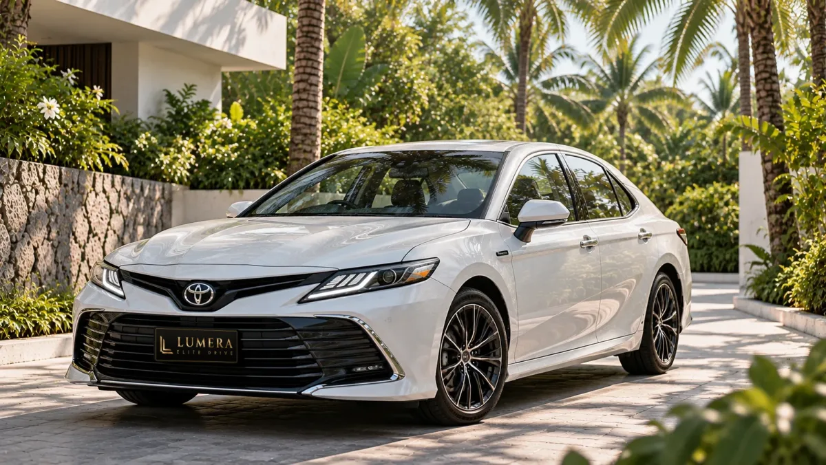 Toyota Camry (2023, белая)